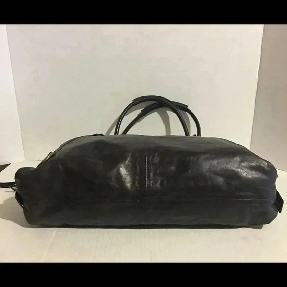 Club Monaco brown distressed leather satchel bag - Picture 3 of 8